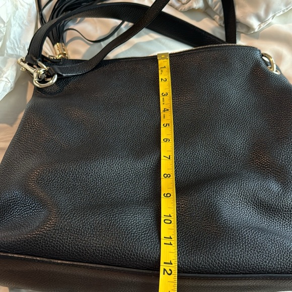 Pre owned Gucci black leather bag with interlocking G logo - Picture 13 of 14